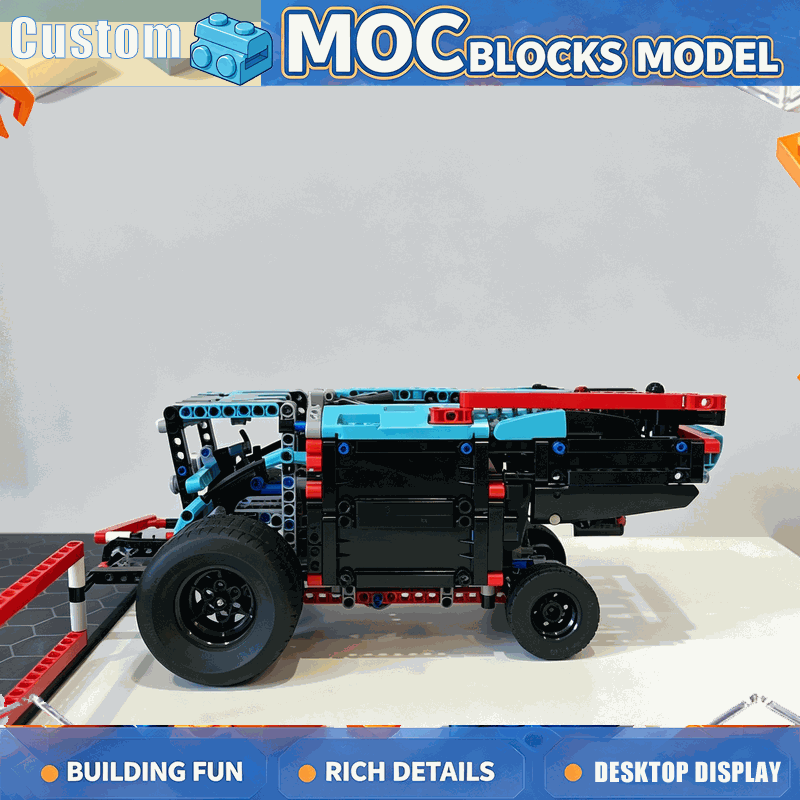 Agriculture Farming Education - 556 деталей MOC: Модель сельскохозяйственного комбайна
